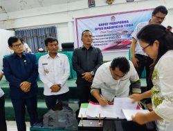 Pemkab dan DPRD Toba Tandatangani Nota Kesepakatan Ranperda P APBD TA 2023