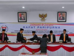 Bupati Bersama DPRD Humbahas Setujui R APBD TA 2024 dan Perubahan RPJMD 2021-2026