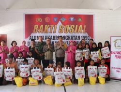 Bakti Sosial ABRI Angkatan 1990, Polres Toba Berbagi ke Panti Asuhan