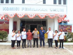Kapolres Toba Cek Gudang Logistik Kantor KPU dan Bawaslu