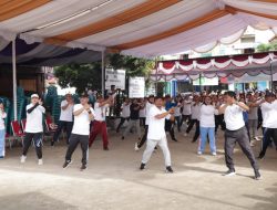 Pemkab Toba Gelar Senam Pagi Peringatan HKN Ke-59