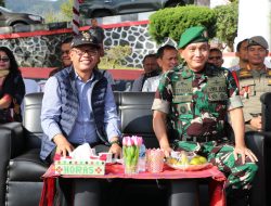Gerak Jalan Peleton Beranting Hari Juang Infanteri ke-75 Dimulai dari Kantor Bupati Toba