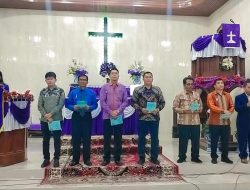 GAMKI Toba Rayakan Natal di Gereja HKBP Tampubolon