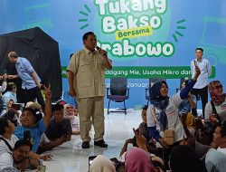 Kampanye di Kota Bekasi, Capres No 2 Prabowo Subianto Temui Tukang Bakso