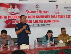 Bupati Toba Berharap Ajibata  Berkembang Menjadi Daerah Pariwisata
