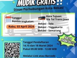Pemkot Bekasi Adakan Mudik Lebaran Gratis 2024 ke Solo, Yogakarta dan Semarang
