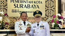 Pj Wali Kota Bekasi Hadiri Peringatan Hari Otoda di Surabaya