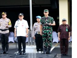 Pj Wali Kota Bekasi Hadiri Apel Gelar Pasukan “Operasi Ketupat Jaya 2024”