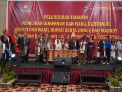 Sampaikan Pesan Damai untuk Pesta Demokrasi, KPU Toba Luncurkan ‘Si Hasapi’ Sebagai Maskot Pilkada