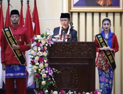 Pj Bupati Bekasi Paparkan Capaian Kinerja pada Paripurna Istimewa Hari Jadi Kabupaten Bekasi Ke-74