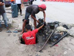 Cegah Banjir di Kota Balige, Sejumlah Gorong-gorong Dibersihkan
