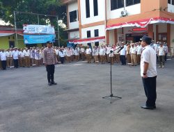 Bhabinkamtibmas Kelurahan Bintara Pemimpin Apel Gabungan Tingkat Kecamatan Bekasi Barat
