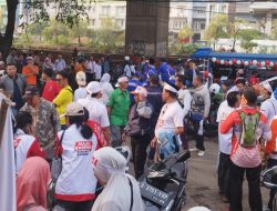 Diantar Ribuan Pendukung, Heri-Sholihin Ikuti Kampanye Damai di Alun-alun Kota Bekasi