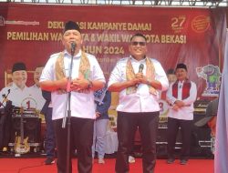 Deklarasi Kampanye Damai di Kota Bekasi, Paslon Heri-Sholihin Ajak Warga Sambut Pesta Demokrasi Penuh Kedewasaan
