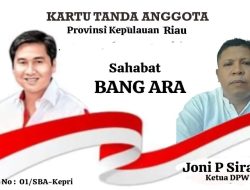 Relawan Sahabat Bang Ara Terbentuk di Kepulauan Riau, Ketuanya Joni P Sirait