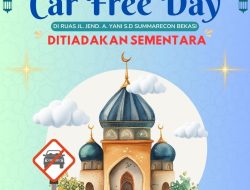Bulan Suci Ramadhan, Penyelenggaraan CFD di Kota Bekasi Dihentikan Sementara