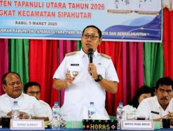 Bupati Taput JTP Hutabarat Buka Musrenbang RKPD Tahun 2026 Perdana di Kecamatan Sipahutar