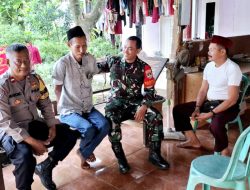 Bhabinkamtibmas dan Babinsa Laksanakan Giat Takziah dan Monitoring Wilayah