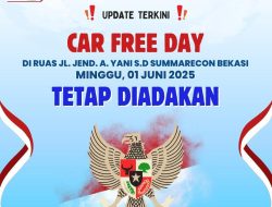 Pemkot Bekasi Tetap Gelar CFD pada Hari Lahir Pancasila Minggu 1 Juni 2025