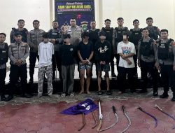 Polres Merto Jakarta Pusat Ringkus Lima Pemuda Terlibat Tawuran Brutal di Menteng