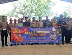 Satlantas Polres Metro Bekasi Kota Sosialisasi Over Dimensi dan Over Loading PT Gunadi Putra Nusantara