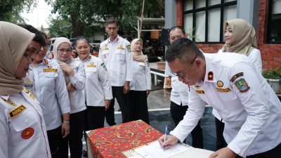 Disdukcapil Kota Bekasi Deklarasi Penguatan Pembangunan Zona Integritas Menuju WBK dan WBBM