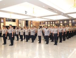 Polri Gelar Korps Raport Kenaikan Pangkat 3 Pati dan 87 Pamen