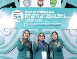 Ketua dan Sekretaris TP PKK Kota Bekasi Hadiri Puncak Peringatan HKG Ke-53