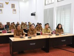 Bupati Humbahas Ikuti Peluncuran 80 Ribu Koperasi Desa Merah Putih Oleh Presiden RI Melalui Vidcon