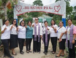 Monitoring Desa Percontohan di Desa Sipultak, Ketua TP PKK Taput Harapkan Kemitraan Semua Lini