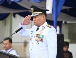Bupati Oloan P Nababan Inspektur Upacara Peringatan HUT ke-80 RI di Rutan Humbahas