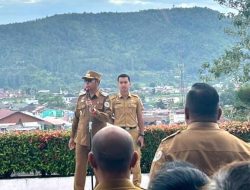 Pimpin Apel Gabungan, Bupati Taput Perintahkan Panitia Persiapkan Ragkaian HUT Taput dengan Matang