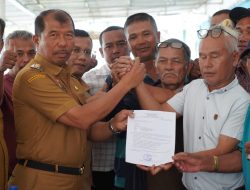 Warga Parparean Satu Serahkan Lahan Seluas  25.000 Meter kepada Pemkab Toba