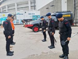 Brimob Polda Metro Jaya Laksanakan Sterilisasi Jelang Artistics Gymnastics World Championship ke-53
