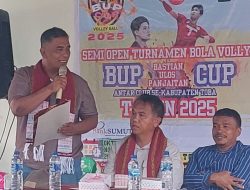 Plh Sekda Toba Resmi Buka Turnamen Bastian Ulos Cup 2025 di Kecamatan Silaen