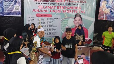 “Usup Supriatna Cup” Sukses Gelar Turnamen Bulu Tangkis Beregu Putri di Kabupaten Bekasi