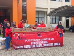 DPC PDI Perjuangan Kabupaten Bekasi Salurkan Bantuan Kemanusiaan Korban Bencana Sumatera dan Aceh