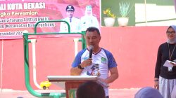 Wakil Wali Kota Bekasi Resmikan Prasasti Taman Patriot 3 di Sumurbatu Bantargebang