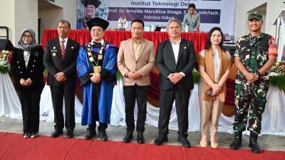 Bupati Humbahas Ikuti Orasi Ilmiah Guru Besar IT Del Prof Arnaldo Sinaga