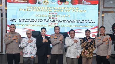 Perkuat Pengembangan SDM, Polda Metro Jaya Teken Kerja Sama dengan Empat Perguruan Tinggi