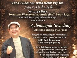 Keluarga Besar PWI Berduka: Sekjen PWI Pusat Zulmansyah Sekedang Tutup Usia
