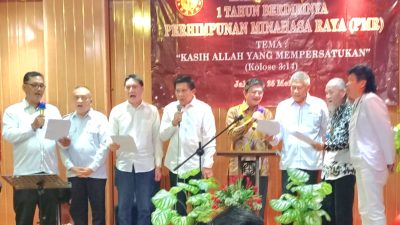 HUT Perdana Perhimpunan Minahasa Raya Dirayakan Bersama Tokoh, Pendiri, dan Petinggi Negara