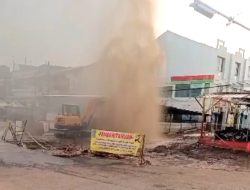 Lagi, Pelaksanaan Proyek Pembangunan Pedestrian Rp7,3 Miliar Rusak Pipa Gas