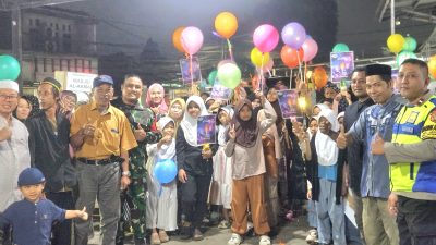 Bhabinkamtibmas dan Babinsa Jatiraden Laksanakan Pengamanan Pawai Obor Sambut Tahun Baru Islam 1 Muharram 1448 H