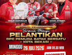 DPC PBB Kota Bekasi Gelar Konvoi Kehormatan Jelang Acara Pelantikan