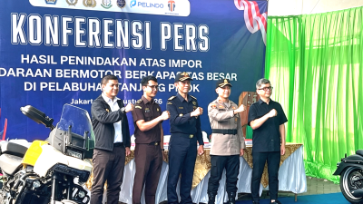 Bea Cukai Tanjung Priok Gagalkan Penyelundupan 5 Unit Motor Harley-Davidson Bekas