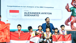 Atha Fathurrahman Siswa SDN Waluya 02 Kabupaten Bekasi, Sabet Medali Emas IMEC Olympiad di Malaysia