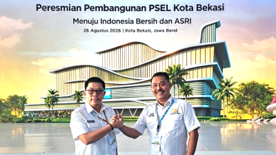 Dukung Ekonomi dan Lingkungan,  Ketua KADIN Kota Bekasi Hadiri Peresmian Pembangunan PSEL Sampah Jadi Energi Surya