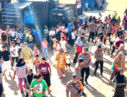 Polri Gelar Senam Trauma Healing untuk Bangkitkan Semangat Pengungsi Pascagempa