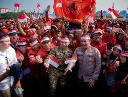 Polda Metro Jaya Gelar Apel Kebangsaan Sambut HUT ke-81 Republik Indonesia